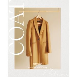 ZARA camel wool coat